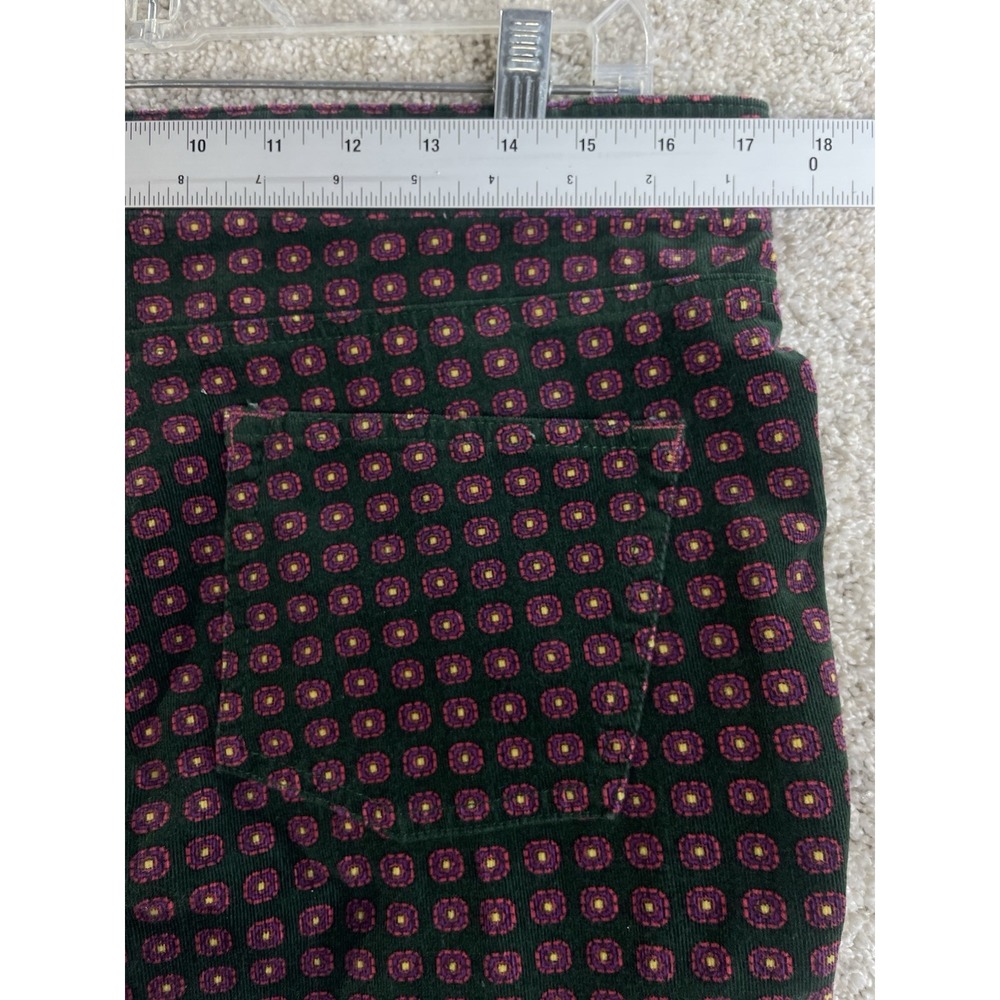 Pilcro & The Letterpress Pants 32 Women's Anthro Medallion Print Corduroy Serif - Picture 6 of 8